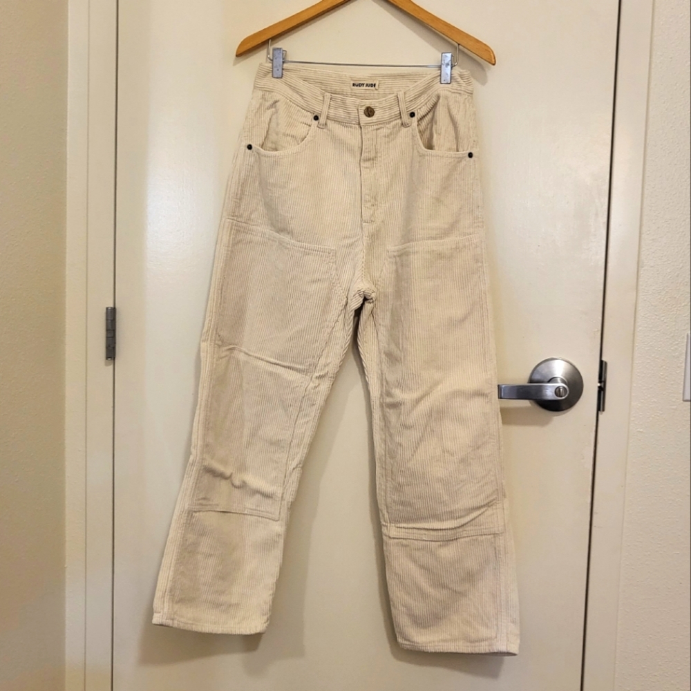 Rude Jude utility cords in cream sz 3!